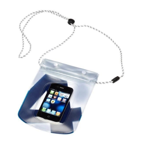 Opberghoes Water- en zanddicht Sea Phone Pouch wit/navy