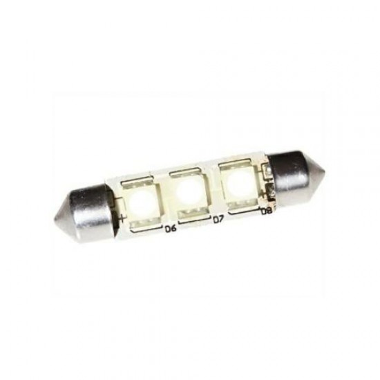 Led Buislamp 3-Leds 8-30 Volt 37 mm Warm Led Buislamp 3-Leds 8-30 Volt 37 mm Warm