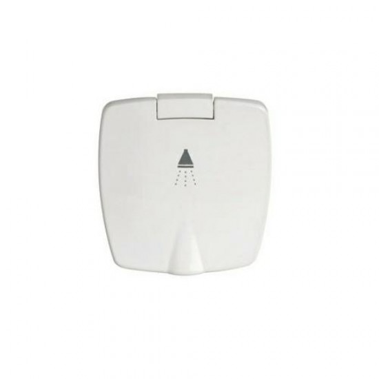 Dekdouche met slang en opbergkastje