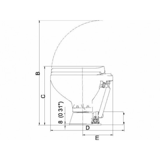 Talamex Elektrisch Toilet - Large - 24V