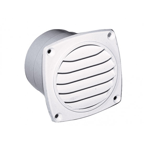 Ventilatierooster abs 92x92mm wit