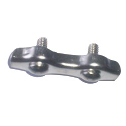 Staaldraadklem RVS Plat 2 mm