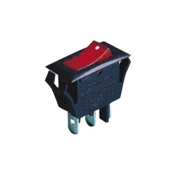 Verlichte schakelaar rood-zwart 12V-15A Verlichte schakelaar rood-zwart 12V-15A