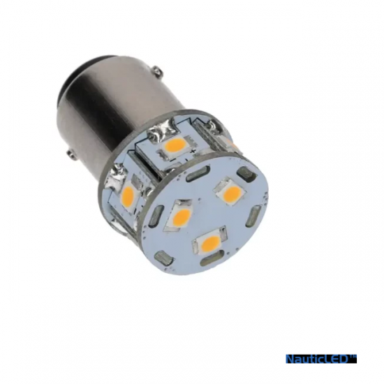 Nautic LED - BA15D DUBBEL 10-35VDC 1W-10W