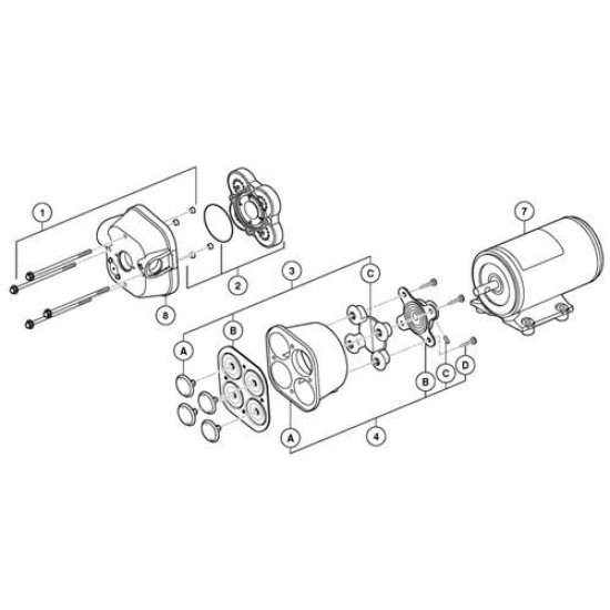 Jabsco Par-Max4 Bilge-pomp 12V 16 Liter