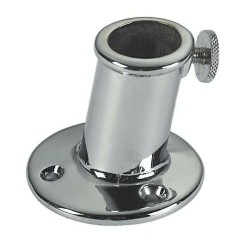 Vlaggenstokhouder Messing Verchroomd 20mm