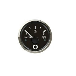 Watermeter 12 - 24 Volt Zwart-Chroom Watermeter 12 - 24 Volt Zwart-Chroom