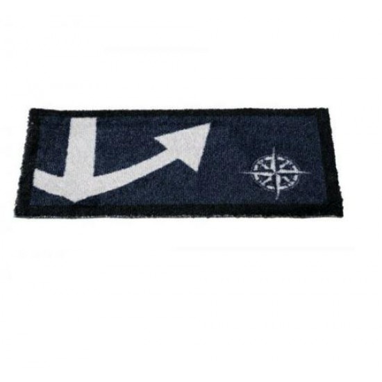 Antislip Deurmat - Anker - Navy - 55x25cm Antislip Deurmat - Anker - Navy - 55x25cm
