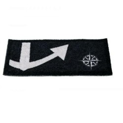 Antislip Deurmat - Anker - Zwart - 55x25cm Antislip Deurmat - Anker - Zwart - 55x25cm