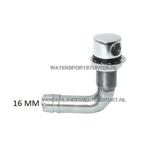 Tankontluchter RVS Haaks 16 mm