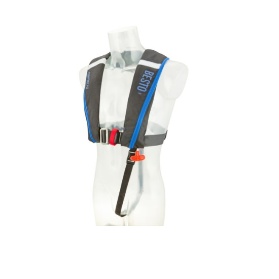 Besto Comfort fit 180N -Harness- zwart-blauw