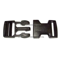 Kunststof Sluiting Zwart 25 mm Kunststof Sluiting Zwart 25 mm