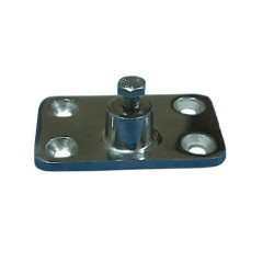 Buiskapbeslag rvs wandplaat pin