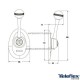 Seastar Motorbediening CH2850 Zijmontage