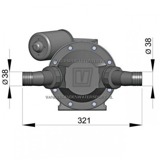 Vetus Vuilwaterpomp 24 Volt - EMP14024B