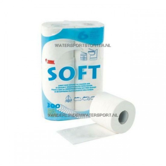 Toiletpapier Soft 6 Rollen