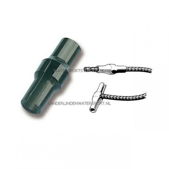 Haakje Met Clip 6 mm Zwart