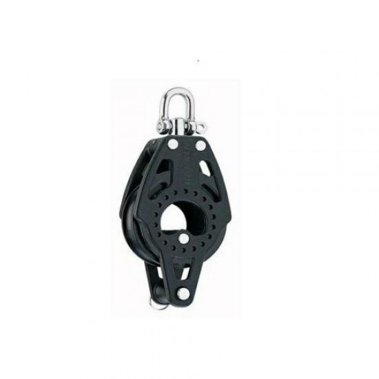 Harken - 57mm 1-schijfsblok met hondsvot Harken - 57mm 1-schijfsblok met hondsvot