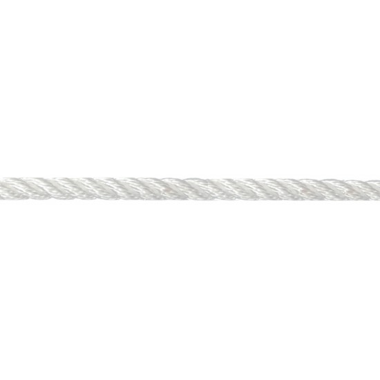 U-Rope Polyester 3-Strengs Wit 8 mm