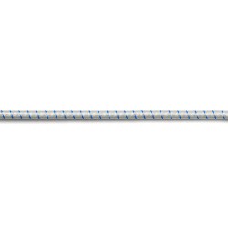 Elastiek 5 mm Wit - Blauw