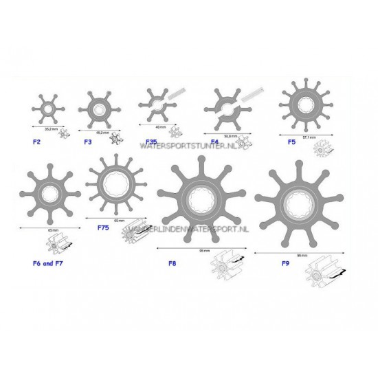 Impeller F8 Johnson 09-819B