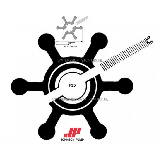 Impeller F35 Johnson 09-806B-1