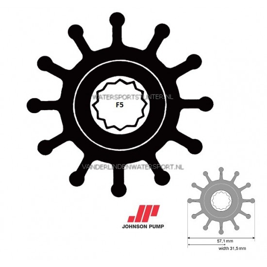 Impeller F5 Johnson 1027B-1