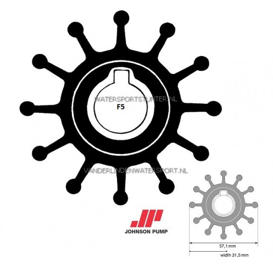 Impeller F5 Johnson 09-801B