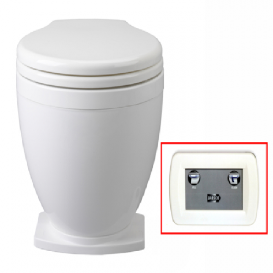 Jabsco Toilet Lite Flush 24 Volt Paneel Bediening - 58500-1024 Jabsco Toilet Lite Flush 24 Volt Paneel Bediening - 58500-1024