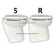 Jabsco Toilet Luxe 17 Drinkwater Schuin HB 24 Volt - 58020-1024