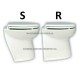 Jabsco Toilet Luxe 17 Buitenwater Schuin HB 24 Volt - 58220-1024