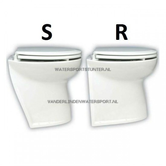 Jabsco Toilet Luxe 17 Buitenwater Recht SC 12 Volt - 58240-3012