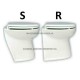 Jabsco Toilet Luxe 14 Drinkwater Schuin HB 12 Volt - 58060-1012