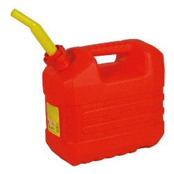 Rode Jerrycan met tuit 10L Rode Jerrycan met tuit 10L