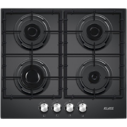 Klass Kookplaat 4p glas 59x51cm
