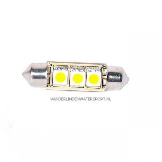 Led Buislamp 3-Leds 8-30 Volt 37 mm Warm