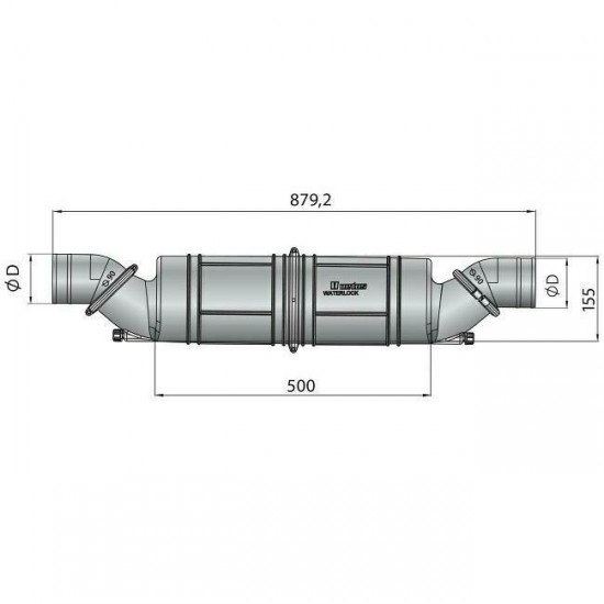 Vetus Waterlock - Geluiddemper NLPH60