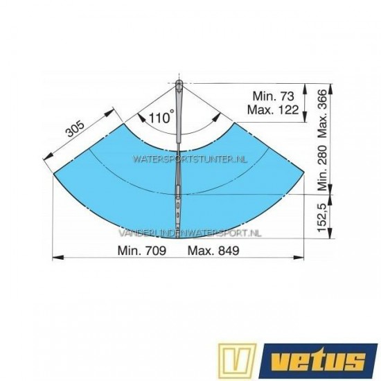 Vetus Ruitenwisserset 12 Volt ORW12SET