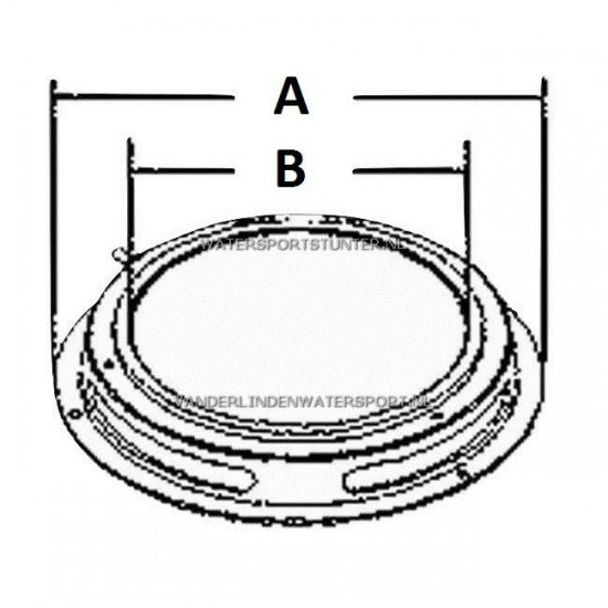 Plafonniere Rvs 12 Volt 170 mm Zwarte Schakelaar