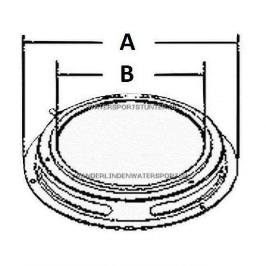 Plafonniere Messing 12 Volt 170 mm