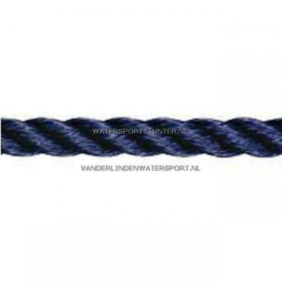 Polyester Lijn 3-Strengs Navy 12 mm