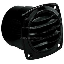 Ventilatierooster Flens Kunststof Zwart Ventilatierooster Flens Kunststof Zwart