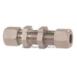 Schotkoppeling Recht 8 mm Gas Staal