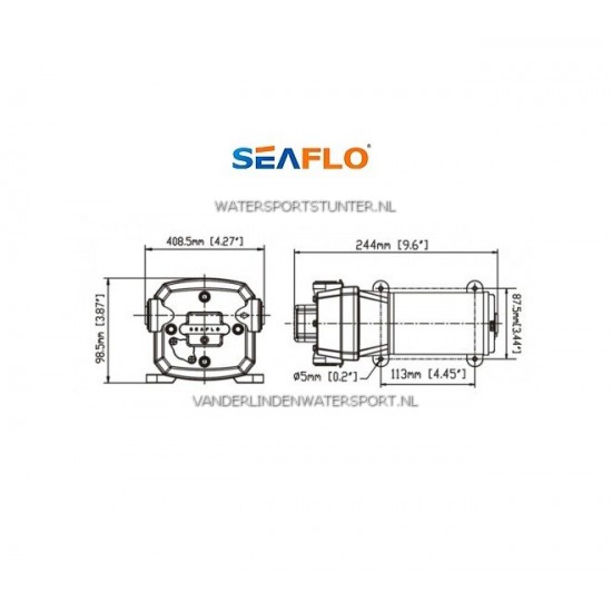 Seaflo Drinkwaterpomp 12 Volt 17 Liter