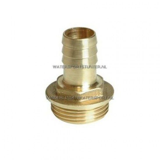 Slangpilaar Messing Buitendraad 1-1-2 x 32 mm