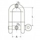 D-Sluiting RVS 12 mm