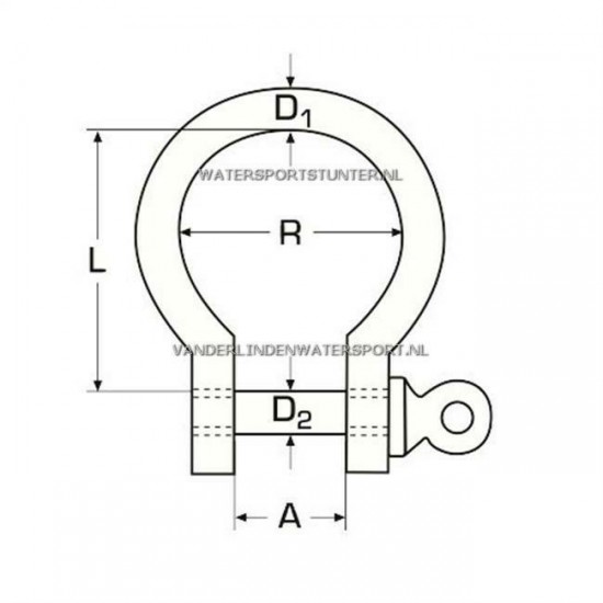 H-Sluiting RVS 10 mm