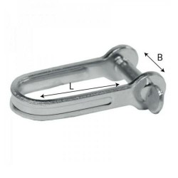 Plaatsluiting RVS 6 mm (15x23) Plaatsluiting RVS 6 mm (15x23)