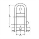 Snelsluiting Met Brug RVS 8 mm