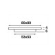 Batsystem - Frilight Square 80 Zilver LED Batsystem - Frilight Square 80 Zilver LED